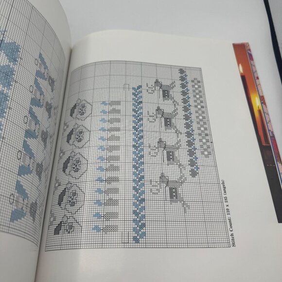 Vanessa-Anns Holidays In Cross-Stitch 1991 Hardcover Book - Picture 5 of 11